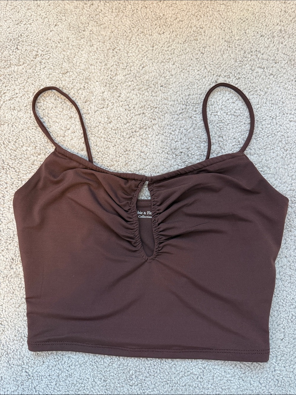 Abercrombie & Fitch Soft A&F Keyhole Crop Tank